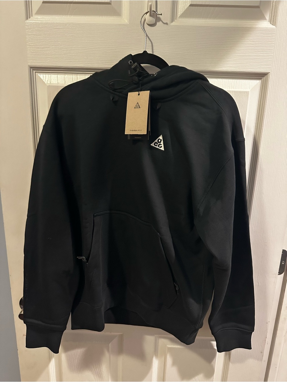 Nike ACG Therma Fit Fleece Pullover Hoodie Black Unisex XS NWT DZ3392 011